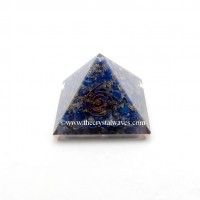 Lapis Lazuli Orgone Pyramids With Copper Coil